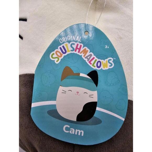 Original Squishmallow 11" Cam The Cat With Visor - Picture 3 of 3